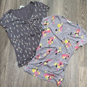 Boden US6 Grey tops tees wrap set of 2